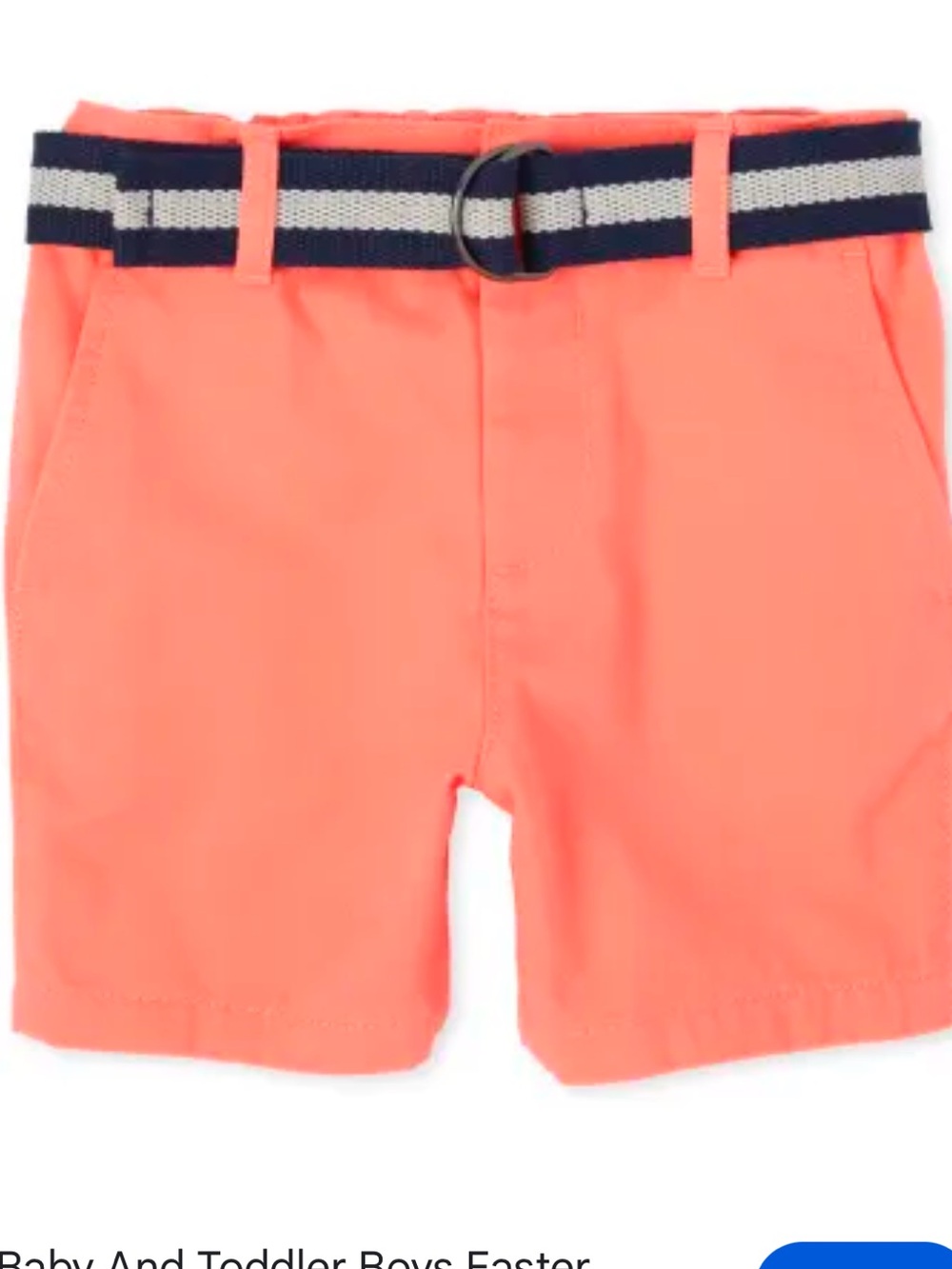 The Children’s Place Baby Boys Belted Chino Shorts Coral